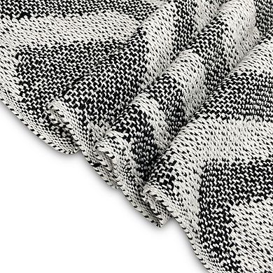 Marley Diamond Black Cotton Blanket