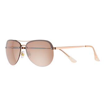 Women's Sonoma Goods For Life® 60mm Metal Rimless Aviator Sunglasses