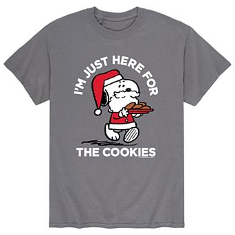 Men's Peanuts Here For Cookies Tee