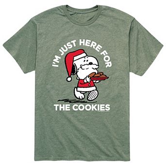 Men's Peanuts Here For Cookies Tee