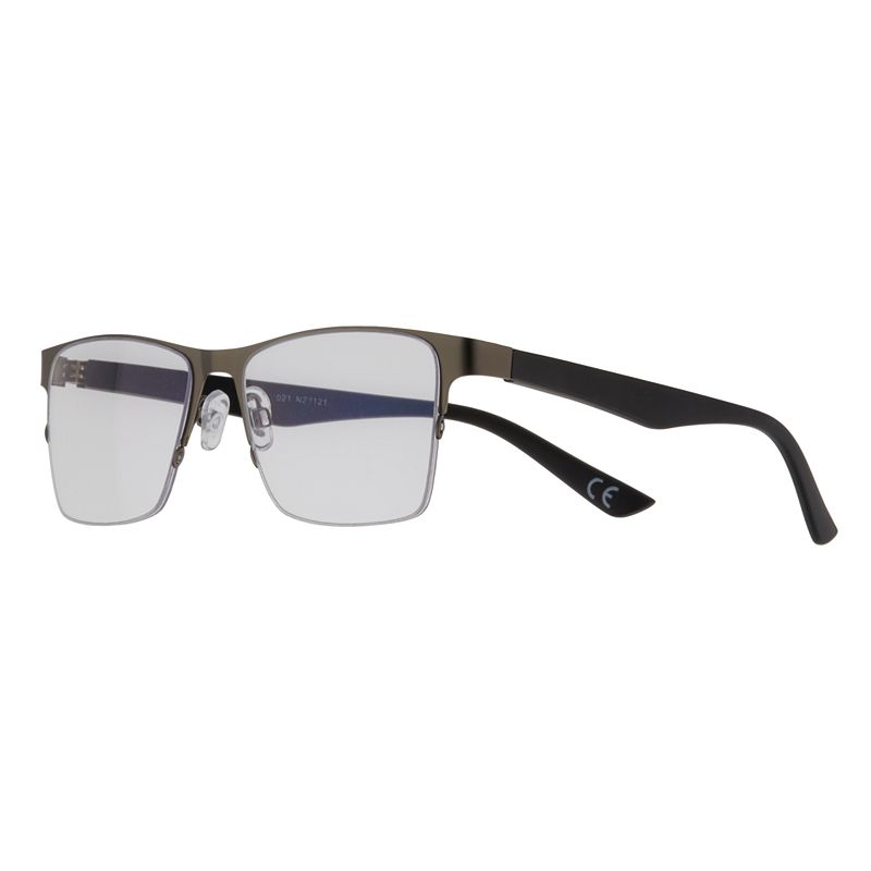 Mens Sonoma Goods For Life 56mm Blue Light Metal Glasses, Dark Grey