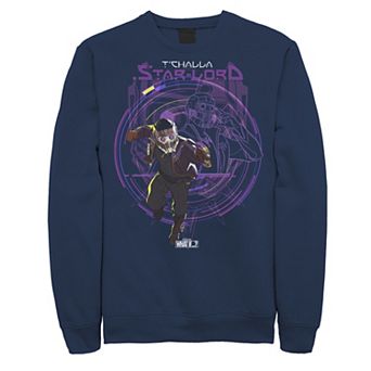 Men's Marvel What If T'Challa Star Lord Poster Sweatshirt