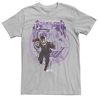 Men's Marvel What If T'Challa Star Lord Poster Tee