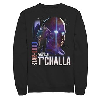 Men's Marvel What If Star Lord T'Challa and Watcher Poster Hoodie