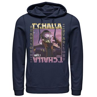 Men's Marvel What If T'Challa Star Lord Poster Hoodie