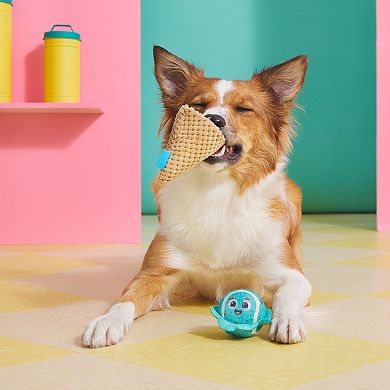 BARK Mint Ice Cream Cone Plush Dog Toy