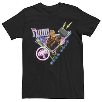 Men's Marvel What If Party Thor Poster Tee