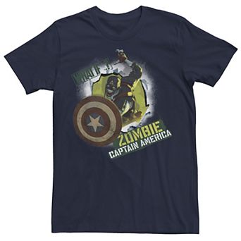 Men's Marvel What If Captain Zombie Poster Tee