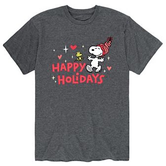 Men's Peanuts Happy Holidays Tee