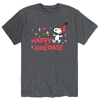 Men's Peanuts Happy Holidays Tee