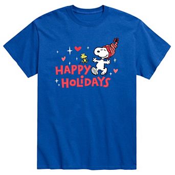 Men's Peanuts Happy Holidays Tee