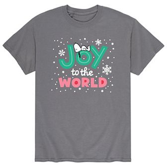 Men's Peanuts Joy To World Tee