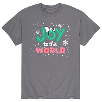 Men's Peanuts Joy To World Tee