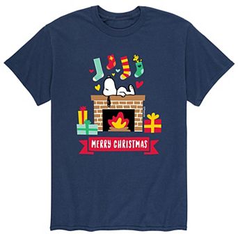Men's Peanuts Merry Christmas Tee