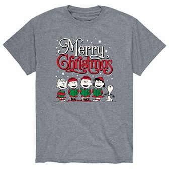 Men's Peanuts Merry Christmas Tee