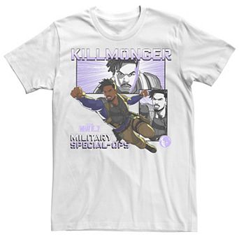 Men's Marvel What If Killmonger Special Ops Poster Tee