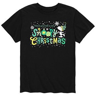 Men's Peanuts Snoopy Christmas Tee