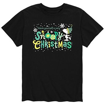 Men's Peanuts Snoopy Christmas Tee