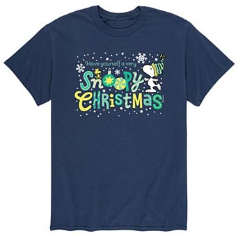 Men's Peanuts Snoopy Christmas Tee