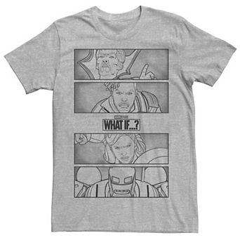 Men's Marvel What If Simple Group Panels Tee