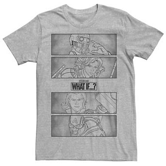 Men's Marvel What If Line Group Panels Tee