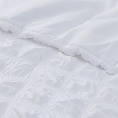Clean Spaces Hudson Seersucker Down-Alternative Comforter Set with Sheets