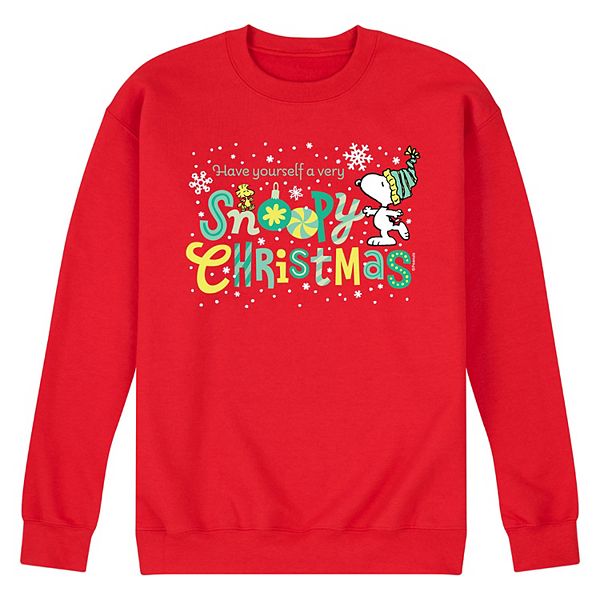 Men's Peanuts Snoopy Christmas Sweatshirt