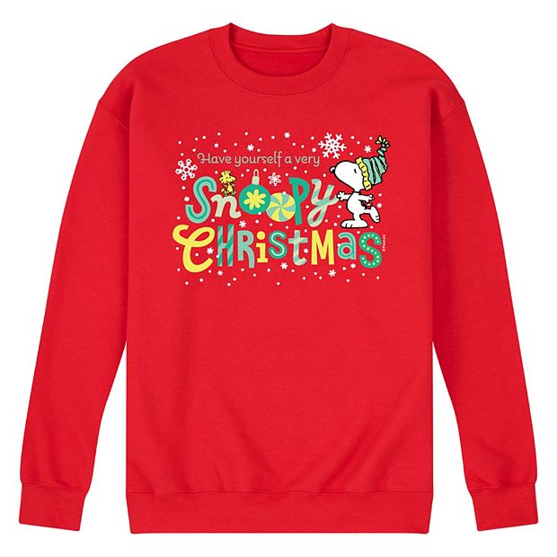 Men s Peanuts Snoopy Christmas Sweatshirt