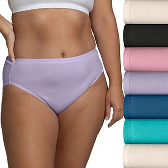 Women's Fruit of the Loom® Signature 100% Cotton 7-pack Hi-Cut Panty Set 7DKHCAP