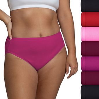 Women's Fruit of the Loom® Signature 100% Cotton 7-pack Hi-Cut Panty Set 7DKHCAP