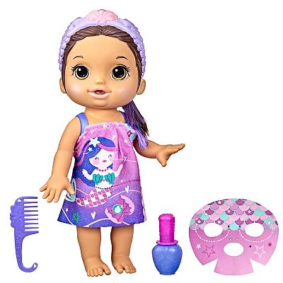 Baby Alive Glam Spa Mermaid Brown Hair Doll