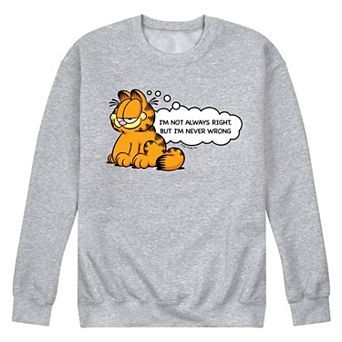 Men's Garfield Never Wrong Sweatshirt