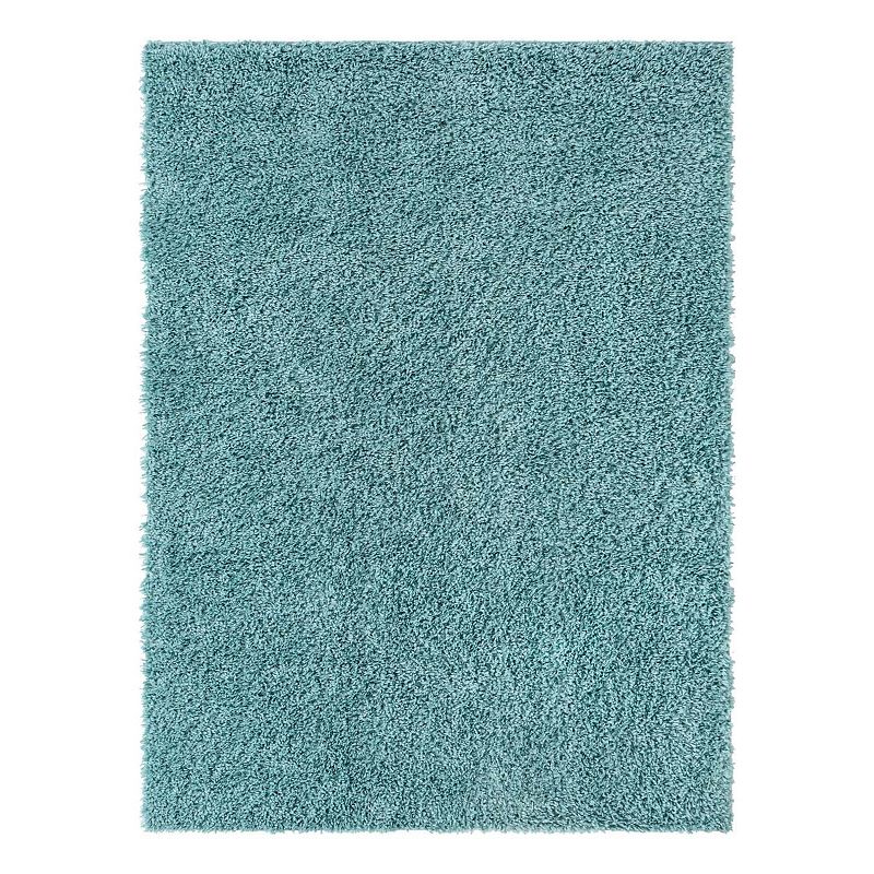 Unique Loom Davos Shag Rug, Blue, 9X12 Ft