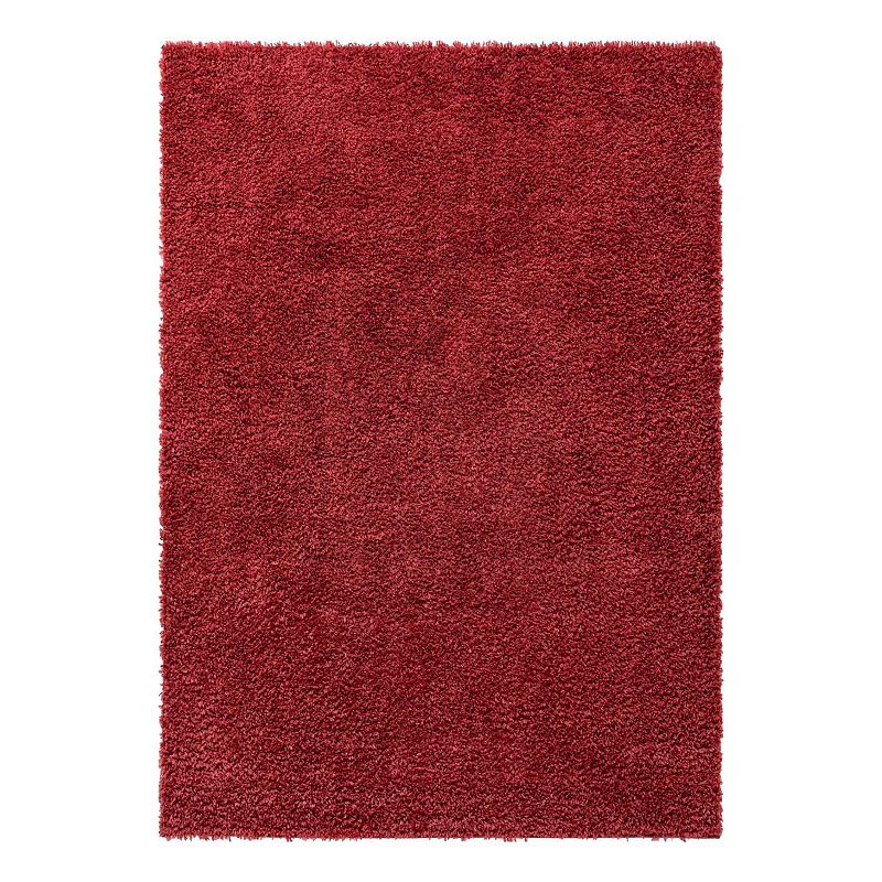 Unique Loom Davos Shag Rug, Red, 10Ft Sq