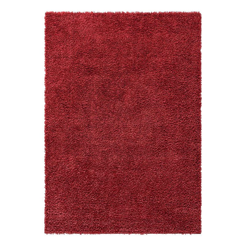 Unique Loom Davos Shag Rug, Red, 10X14 Ft