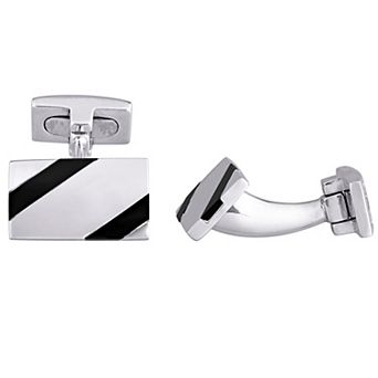 Stella Grace Sterling Silver Black Onyx Cufflinks