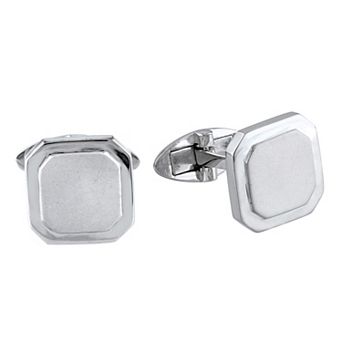 Stella Grace Sterling Silver Square Layered Cufflinks