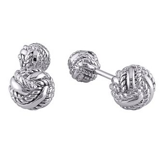 Stella Grace Sterling Silver Knot Cufflinks
