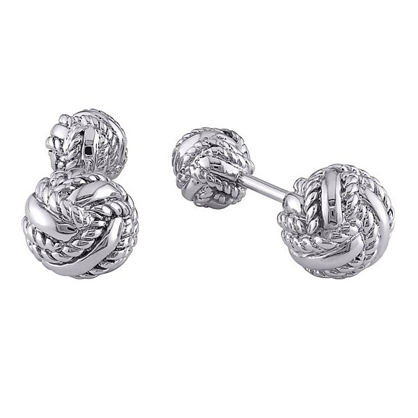 Stella Grace Sterling Silver Knot Cufflinks