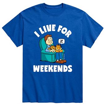 Men's Garfield Live For Weekends Tee