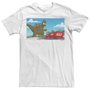 Men's The Simpsons Godzilla Homer Portrait Tee
