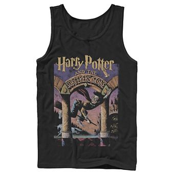Men's Harry Potter The Sorcerer's Stone Book Cover Tank Top