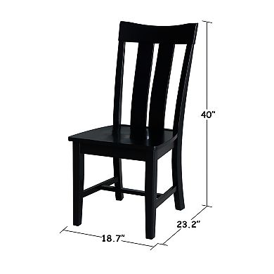 International Concepts Ava Traditional Dining Chair 2-piece Set
