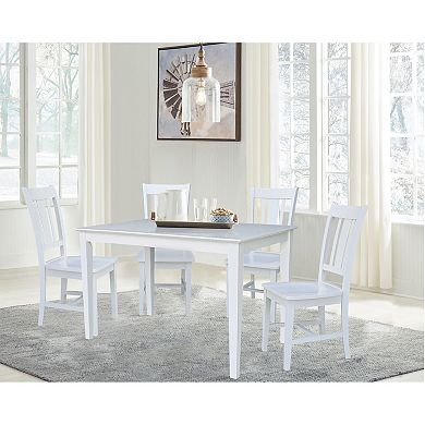 International Concepts Dining Table & San Remo Dining Chair 5-piece Set