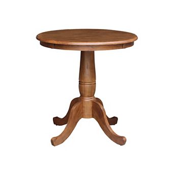 30" Round Top Pedestal Dining Table