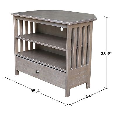 International Concepts Mission Corner TV Stand