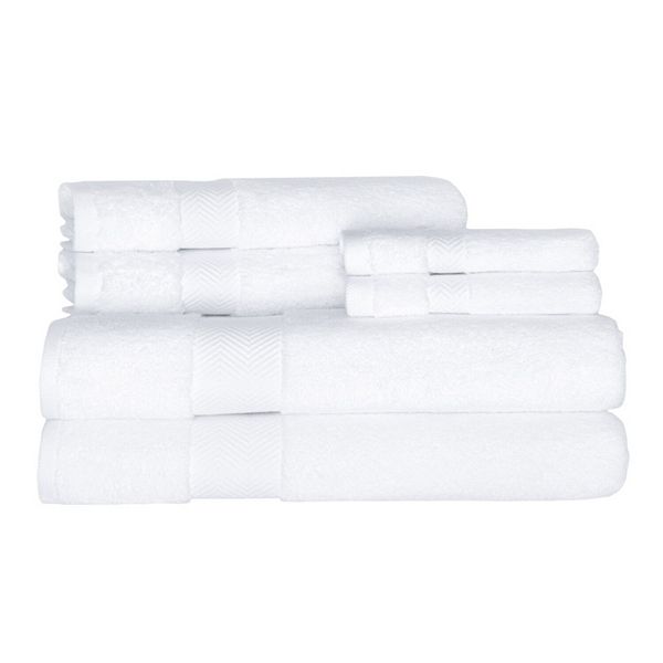 Set of Six Premium Becci Classic Turkish Towels, 2 of Each, 30x54 Bath, 16x27 Hand, 12x12 Washcloth