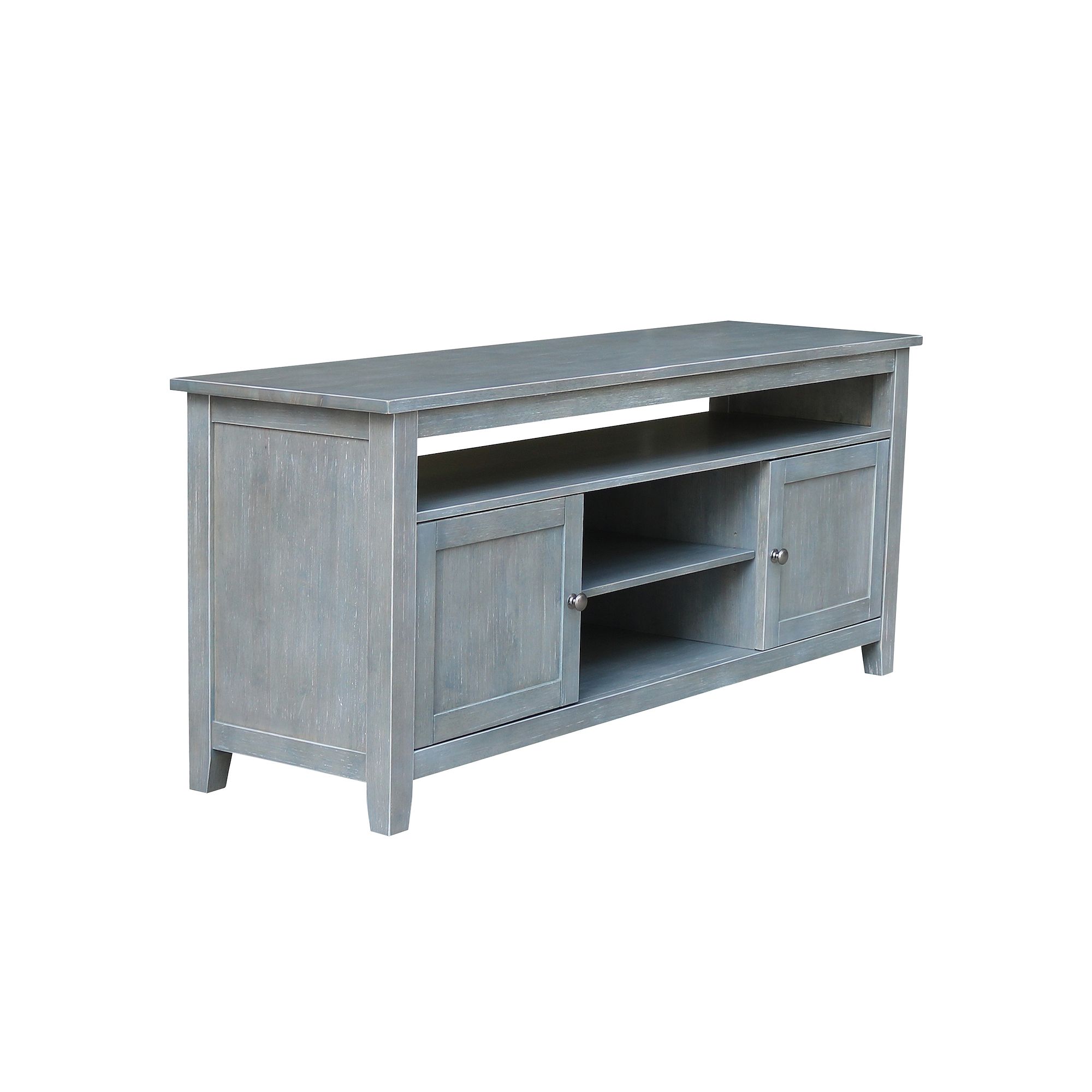 International Concepts 2-Door TV Stand, Grey Gray