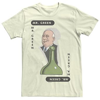 Men's Clue Mr. Green Classic Green Game Piece Tee