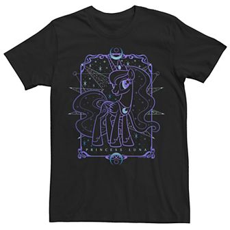Men's My Little Pony Princess Luna Line Art Portrait Tee